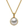 Dyrberg Kern Ette Gold Necklace - White Pearl