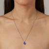 Dyrberg Kern Ette SIlver Necklace - Sapphire
