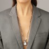 Dyrberg Kern Eyti Silver Necklace - Crystal