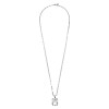 Dyrberg Kern Eyti Silver Necklace - Crystal