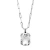 Dyrberg Kern Eyti Silver Necklace - Crystal