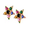 Dyrberg Kern Gemini Gold Earrings - Rainbow