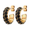 Dyrberg Kern Heidi Gold Earrings - Black