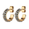 Dyrberg Kern Heidi Gold Earrings - Grey