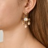 Dyrberg Kern Leonora Gold Earrings - Golden/Brown