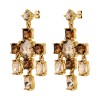 Dyrberg Kern Leonora Gold Earrings - Golden/Brown