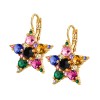 Dyrberg Kern Libra Gold Earrings - Rainbow