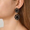 Dyrberg Kern Lina Gold Earrings - Black