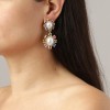 Dyrberg Kern Lina Gold Earrings - Multi Pastel/White Pearl