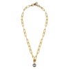 Dyrberg Kern Lisanna Gold Necklace - Grey