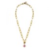 Dyrberg Kern Lisanna Gold Necklace - Light Rose