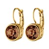 Dyrberg Kern Louise Gold Earrings - Brown