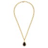 Dyrberg Kern Metta Gold Necklace - Black/Golden