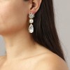 Dyrberg Kern Misia Gold Earrings - Crystal/White Pearl