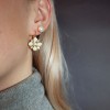 Dyrberg Kern Mitzi Gold Earrings - White Pearl