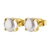 Dyrberg Kern Mitzi Gold Earrings - White Pearl