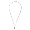 Dyrberg Kern Octa Silver Necklace - Aqua