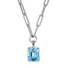 Dyrberg Kern Octa Silver Necklace - Aqua