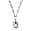 Dyrberg Kern Octa Silver Necklace - Crystal