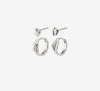 Pilgrim Earrings Peace Silver - Pack of 2