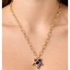 Dyrberg Kern Sagitta Gold Necklace - Rainbow