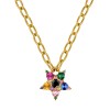 Dyrberg Kern Sagitta Gold Necklace - Rainbow