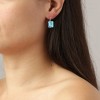 Dyrberg Kern Segin Silver Earrings - Aqua