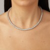 Dyrberg Kern Snake Silver Necklace - Crystal