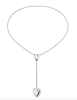 UNOde50 Silver Adjustable Two Hearts Necklace