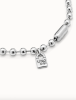 UNOde50 Silver Bead Necklace with Signature Lock Pendant