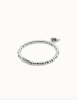 UNOde50 Silver Bracelet with Black Heart