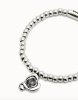 UNOde50 Silver Bracelet with Black Heart