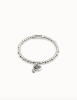 UNOde50 Silver Bracelet with Black Heart