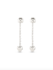 UNOde50 Silver Chain Heart Earrings