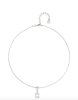 UNOde50 Silver Necklace with Clear Zirconia