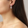 Dyrberg Kern Teti Silver Earrings - Crystal