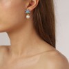 Dyrberg Kern Veronica Gold Earrings - Light Blue