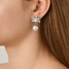 Dyrberg Kern Veronica Silver Earrings - Crystal/White Pearl