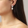 Dyrberg Kern Wali Silver Earrings - Crystal/White Pearl