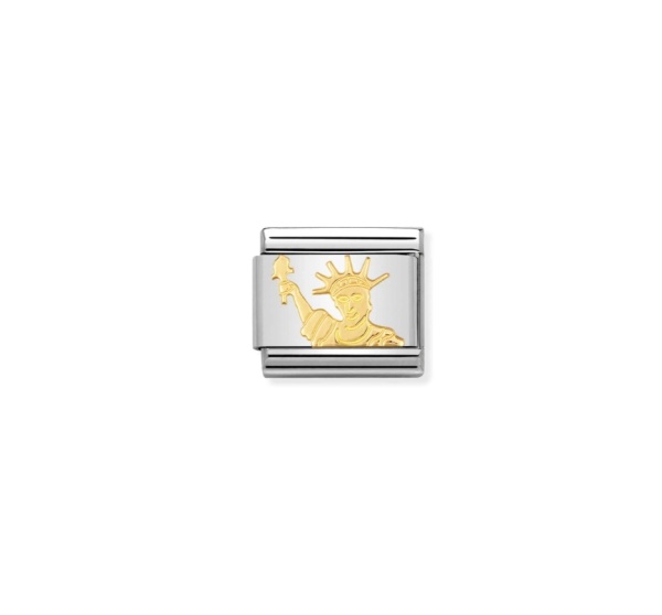 Nomination Gold Statue of Liberty Composable Charm