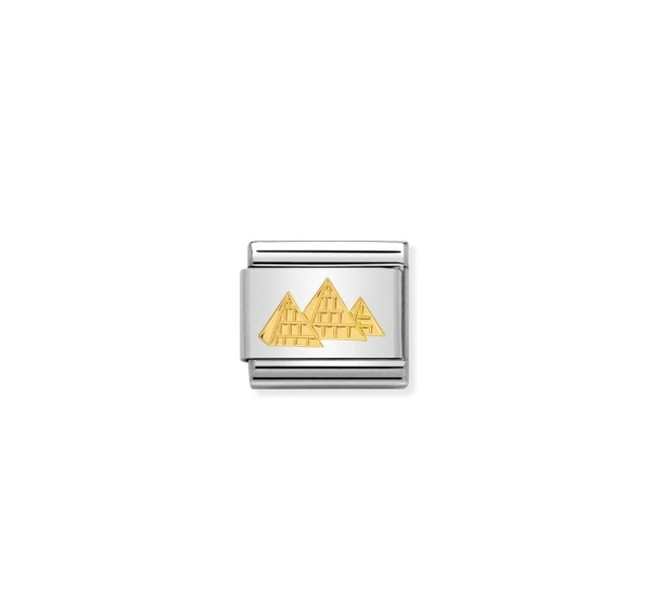 Nomination Gold Pyramids Egypt Composable Charm