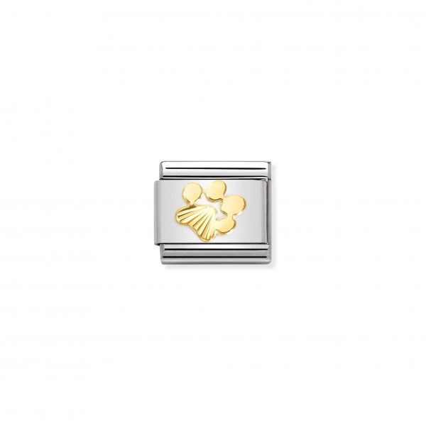 Nomination Gold Diamond Cut Pawprint Composable Charm