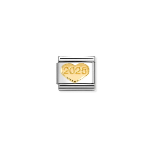 Nomination Gold Heart 2025 Composable Charm