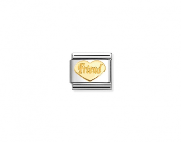 Nomination Gold Friend Heart Composable Charm