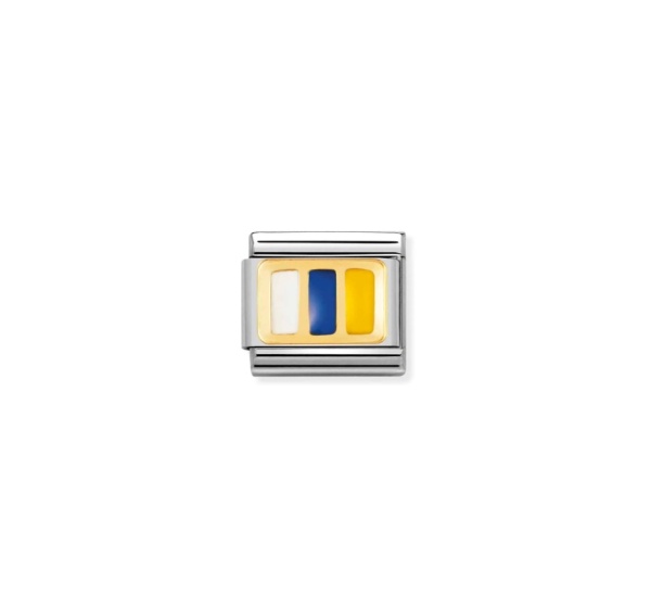 Nomination Gold Canary Islands Flag Composable Charm