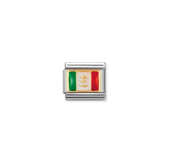 Nomination Gold Mexico Flag Composable Charm