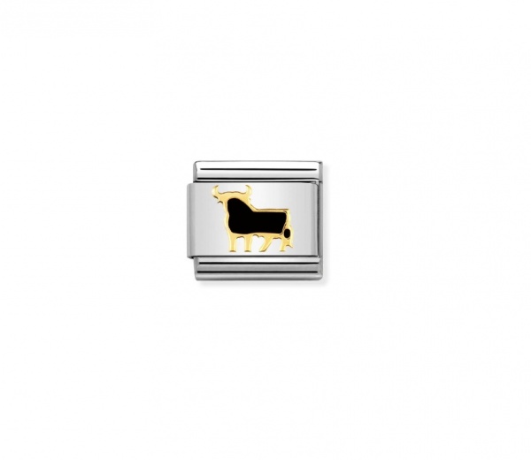 Nomination Gold Spanish Bull Enamel Composable Charm