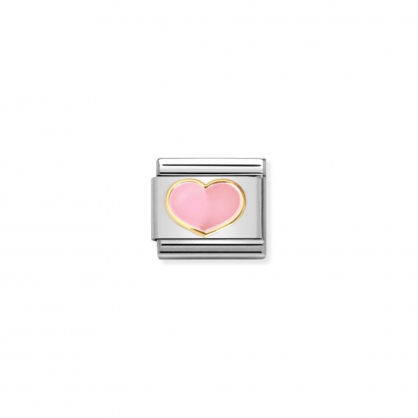 Nomination Gold Pink Heart Composable Charm