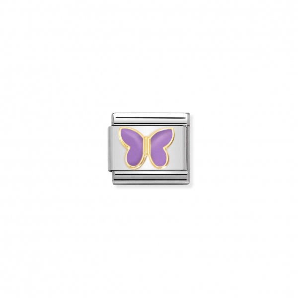 Nomination Gold Lilac Butterfly Composable Charm
