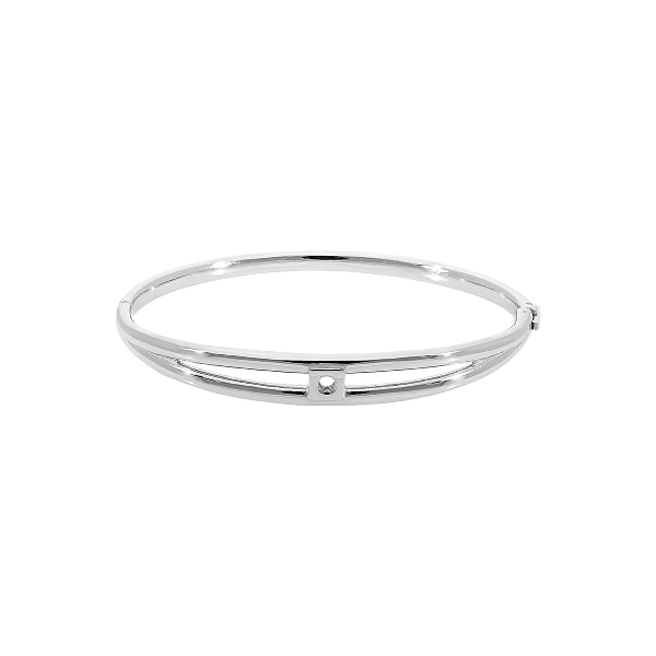 Qudo Silver Bangle Roma 19cm